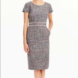 J.Crew Tweed Dress, Navy, s4